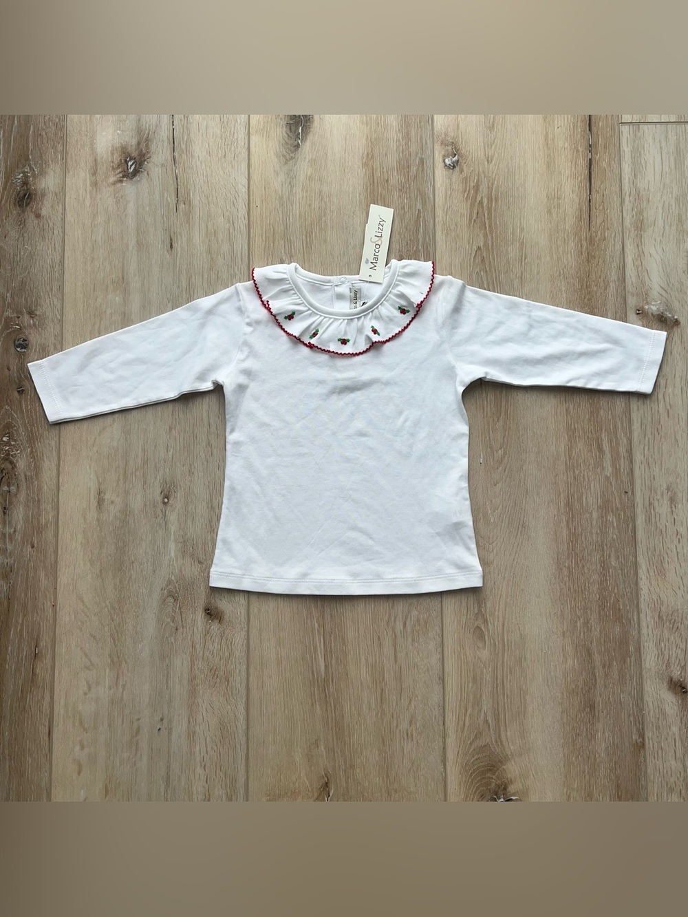 NWT Marco & Lizzy Little Threads Embroidered Blouse